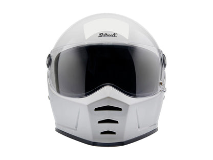 Lane Splitter Helmet - Gloss White. Size Medium with ECE R22.06 Compliance