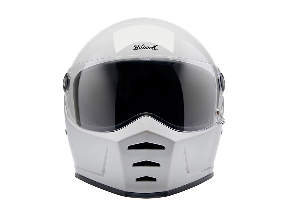 Lane Splitter Helmet - Gloss White. Size Large with ECE R22.06 Compliance