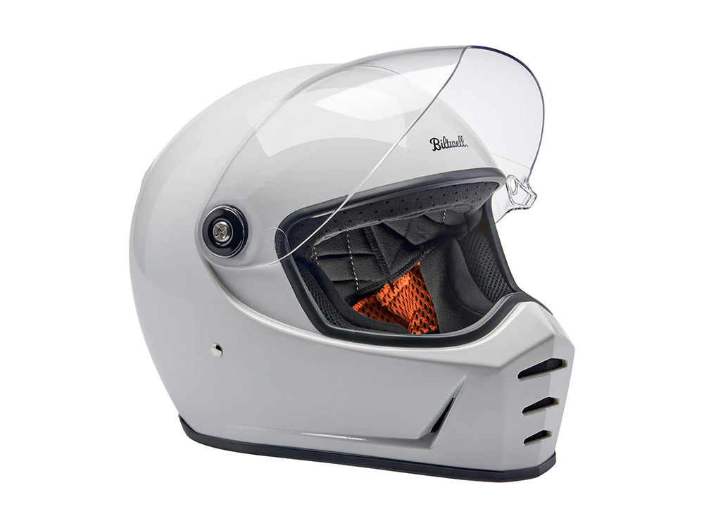 Lane Splitter Helmet - Gloss White. Size X-Large with ECE R22.06 Compliance