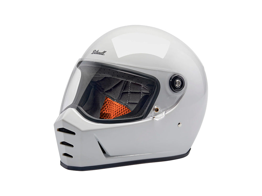 Lane Splitter Helmet - Gloss White. Size XX-Large with ECE R22.06 Compliance