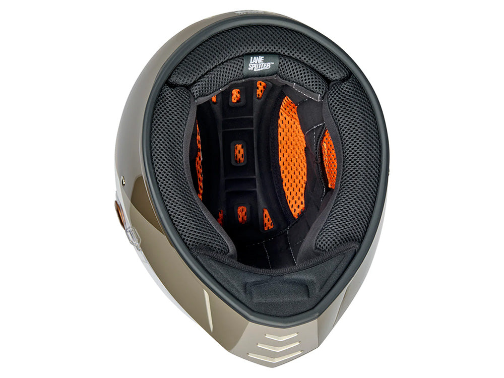 Lane Splitter Helmet - Intersection Gold, Silver & Bronze. Size Medium with ECE R22.06 Compliance