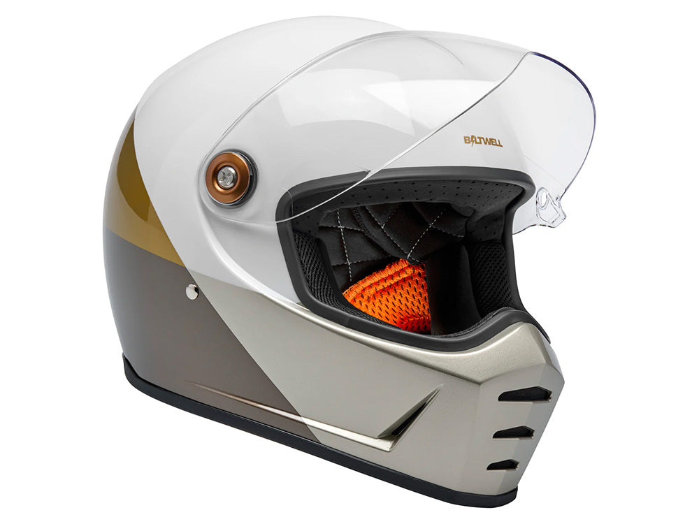 Lane Splitter Helmet - Intersection Gold, Silver & Bronze. Size XX-Large with ECE R22.06 Compliance