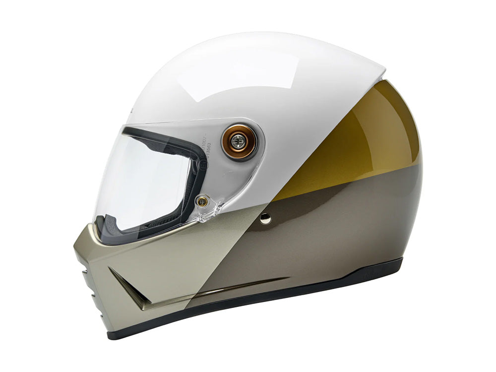 Lane Splitter Helmet - Intersection Gold, Silver & Bronze. Size XX-Large with ECE R22.06 Compliance