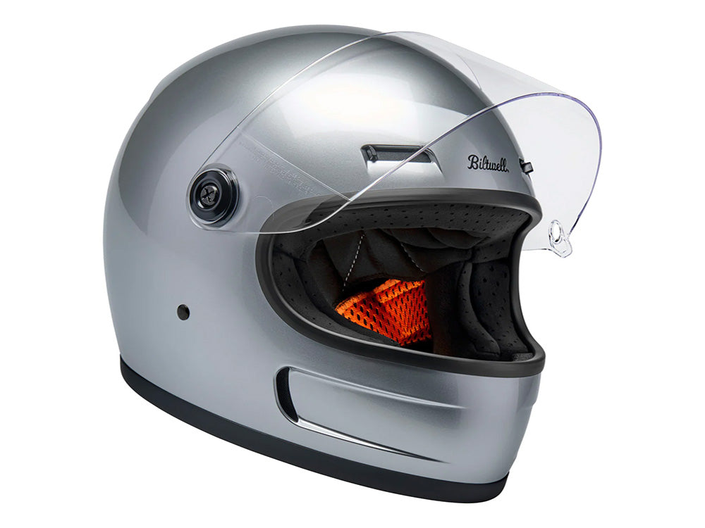 Gringo SV Helmet - Gloss Silver. Size Small with ECE R22.06 Compliance
