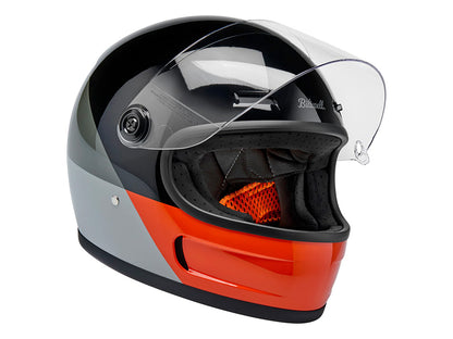 Gringo SV Helmet - Intersection Black, Orange & Grey. Size XX-Large with ECE R22.06 Compliance