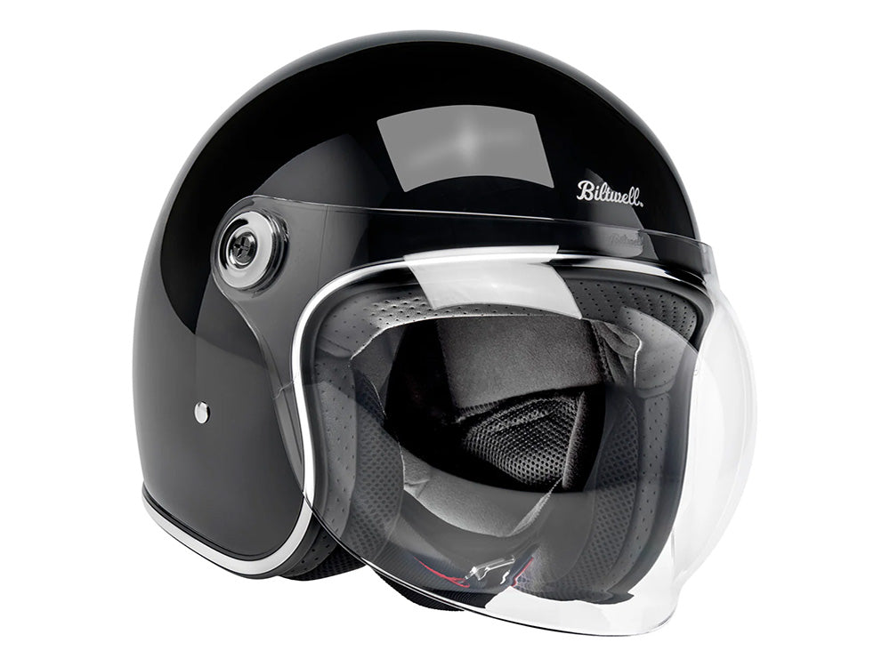 Tahoe Open Face Helmet - Gloss Black. Size Small with ECE R22.06 Compliance