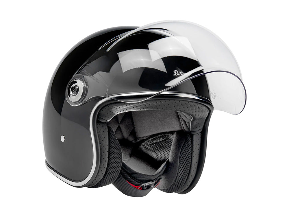 Tahoe Open Face Helmet - Gloss Black. Size Small with ECE R22.06 Compliance
