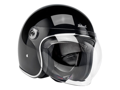 Tahoe Open Face Helmet - Gloss Black. Size Medium with ECE R22.06 Compliance
