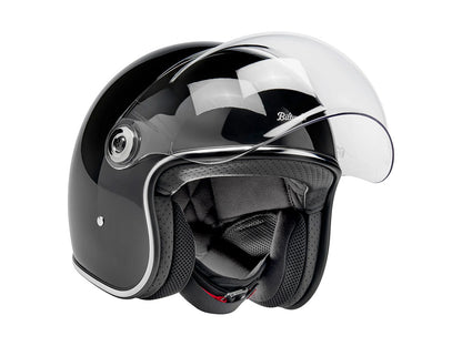Tahoe Open Face Helmet - Gloss Black. Size Medium with ECE R22.06 Compliance