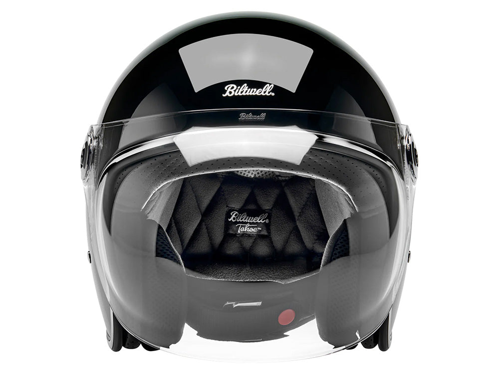 Tahoe Open Face Helmet - Gloss Black. Size X-Large with ECE R22.06 Compliance