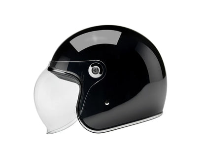 Tahoe Open Face Helmet - Gloss Black. Size X-Large with ECE R22.06 Compliance