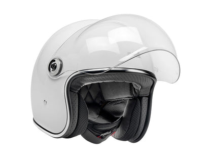 Tahoe Open Face Helmet - Gloss White. Size Small with ECE R22.06 Compliance