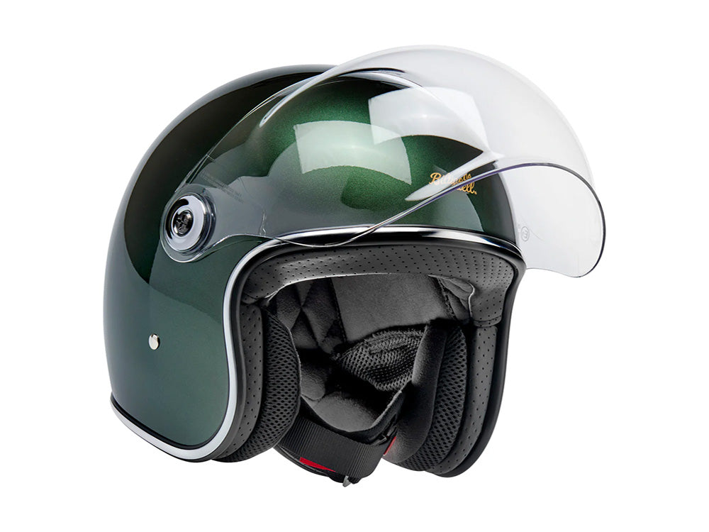 Tahoe Open Face Helmet - Metallic Sierra Green. Size Medium with ECE R22.06 Compliance