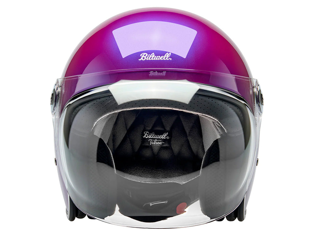 Tahoe Open Face Helmet - Metallic Grape. Size Medium with ECE R22.06 Compliance
