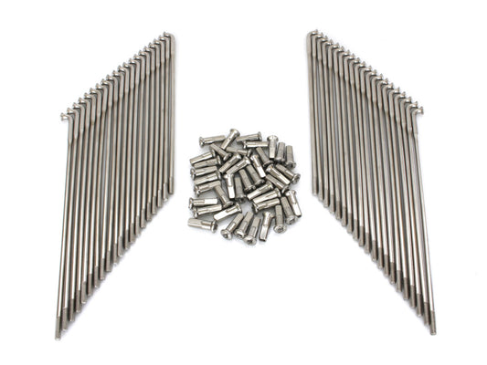 19in. Spokes - Stainless Steel. Fits Original Style H-D Deep Drop Center Rim when used in conjunction with 1997up H-D Style Wide Glide Front Hub.