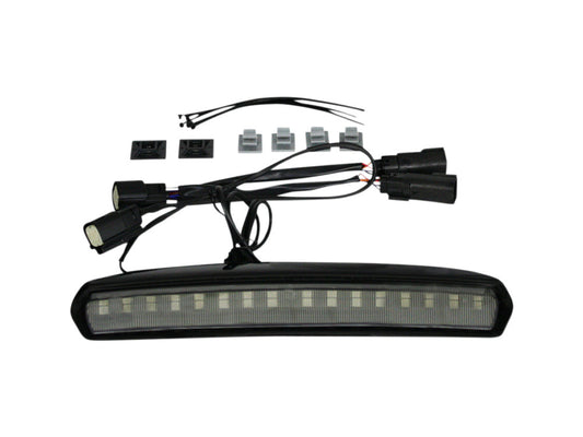 LED High Mount Tour Pak Light - Black Housing, Smoke Lens. Fits Touring 2014up.