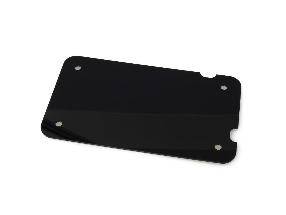 Flat Number Plate Backing Plate - Black.