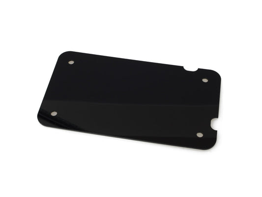 Flat Number Plate Backing Plate - Black.