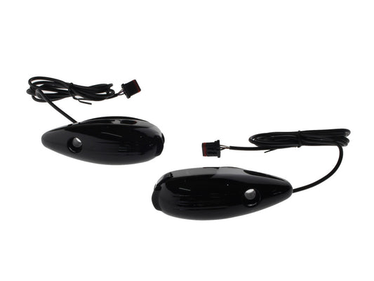 LED Front Dynamic Turn Signals - Black. Fits Road Glide 2015-2023