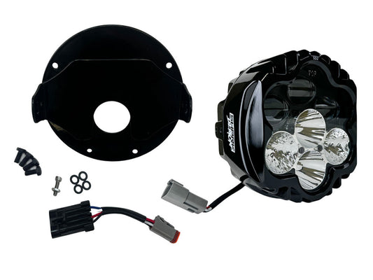 Shark Demon LED Headlight Kit - Black. Fits Softail Low Rider ST & El Diablo 2022up