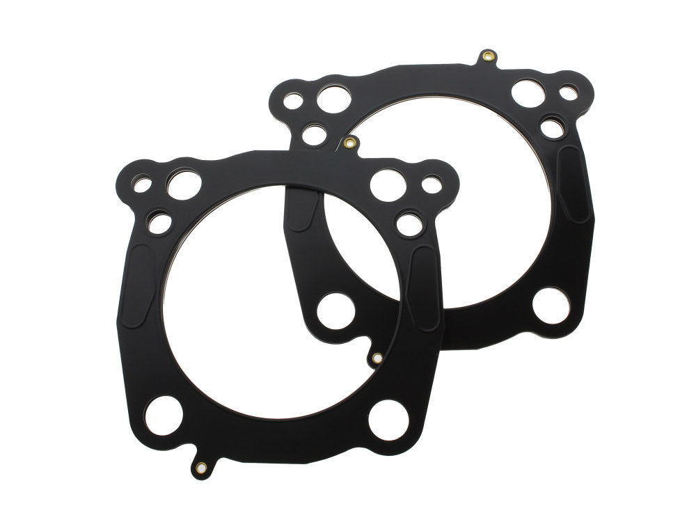 Head & Base Gasket Set. 0.040in. MLS Head Gasket, 0.014in. Base. Fits Touring 2017-2024 & Softail 2018-2024 with OEM 107 to 124 or OEM 114 to 128 & 4.250in. Big Bore Kit.