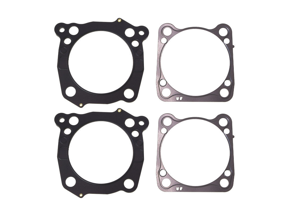 Head & Base Gasket Set. 0.030in. MLS Head Gasket, 0.014in. Base. Fits Touring 2017-2024 & Softail 2018-2024 with S&S 129/132ci (4.320in.) Engine or SE131 (4.310in.) Engine.