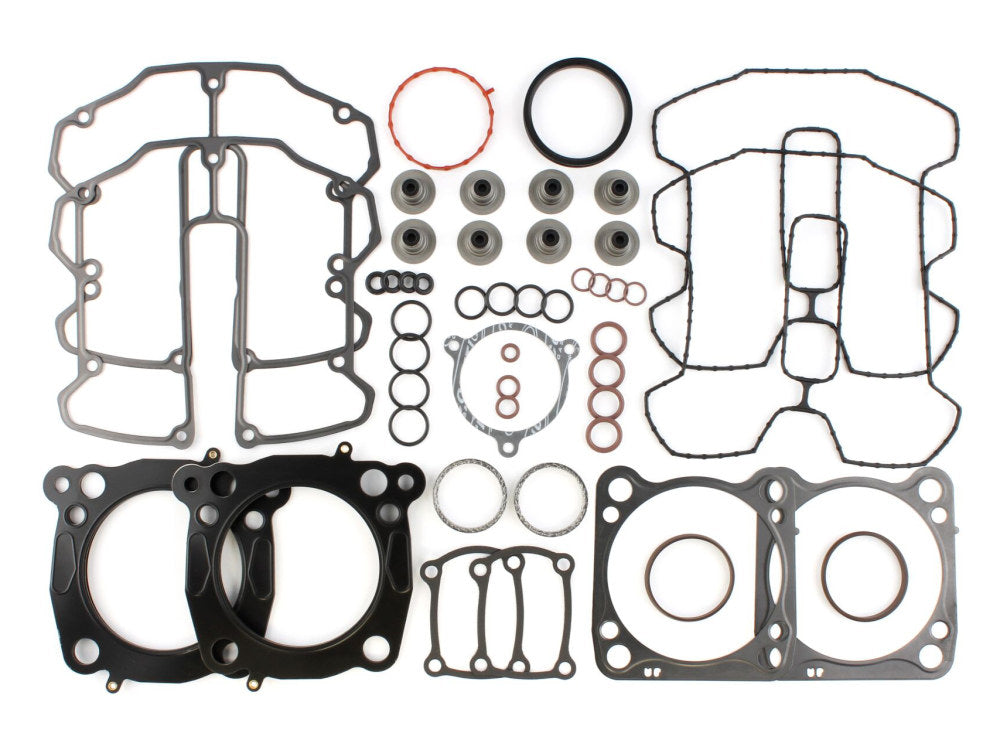 Top End Gasket Kit with 0.030in. Multi-Layer Steel MLS Head Gaskets. Fits Touring 2017-2024 & Softail 2018-2024 with 107 to 114 or 114 to 117 & 4.075in. Big Bore Kit.