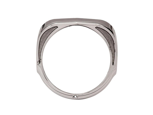Fang LED Headlight Bezel with White Running Lights - Chrome. Fits Touring 2014-2023