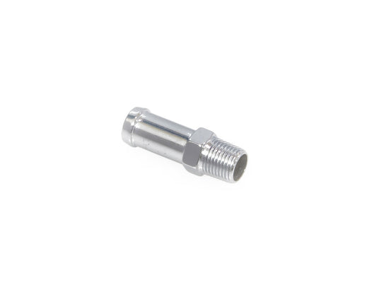 Oil Line Fitting with 1/8in. NPT Thread - Chrome. Fitting for 3/8in. Hose.