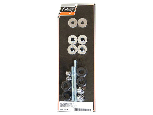 Fuel Tank Mount Kit - Chrome. Fits Sportster 1996-2003.