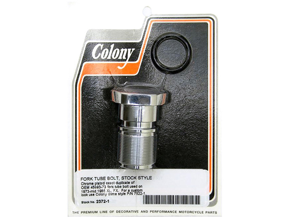 Fork Tube Bolt. Fits Narrow Glide 1973-1985.