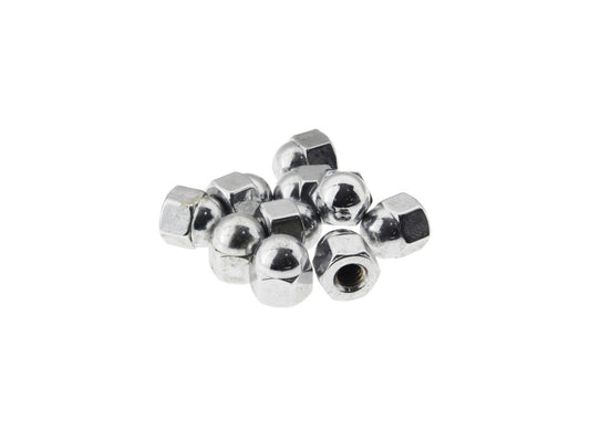 12-24 UNF Acorn Nut - Chrome - Pack of 10