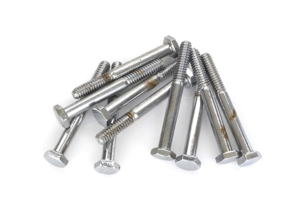 1/4-20 x 2-1/4in. UNC Hex Head Bolt - Chrome. Pack 10.
