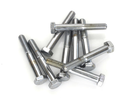 5/16-18 x 2-1/4in. UNC Hex Head Bolt - Chrome. Pack 10.