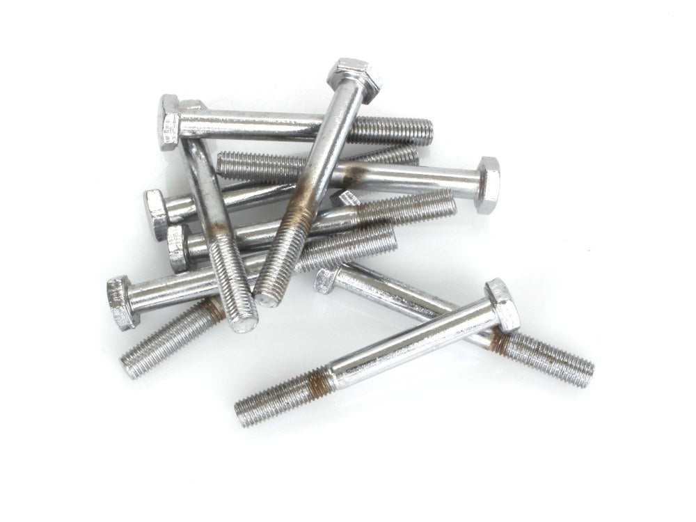 1/4-28 x 2-1/4in. UNF Hex Head Bolt - Chrome. Pack 10.