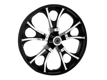 21in. x 3.50in. wide Largo 3D Wheel with Front Hub - Black Cut. Fits Touring 2008up with ABS
