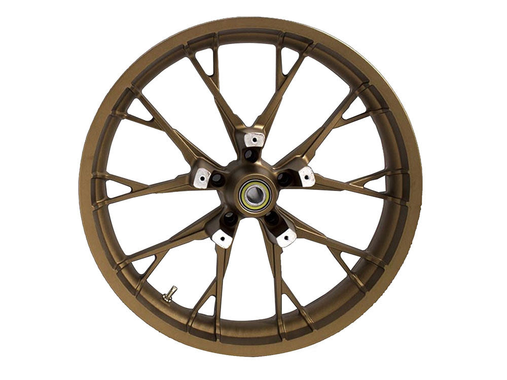 21in. x 3.50in. wide Marlin 3D Wheel with Front Hub - Bronze. Fits Touring 2008up with ABS