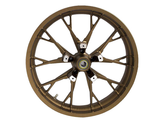 21in. x 3.50in. wide Marlin 3D Wheel with Front Hub - Bronze. Fits Touring 2008up with ABS