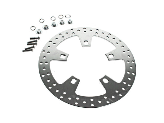 12.6in. Front Disc Rotor - Polished. Fits Touring 2024up with Coastal Moto Wheel