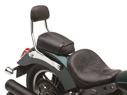 Quick Detachable Sissy Bar Kit - Chrome. Fits Scout 2015up with Solo Seat & Seperate Pillion Pad.