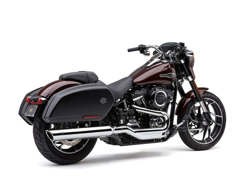 4in. 909 Back Slash Slip-On Muffler - Chrome. Fits Sport Glide 2018-2024