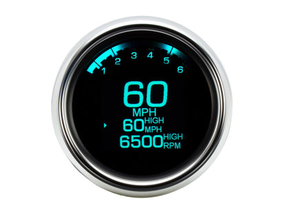 3-3/8in. Round KPH Speedometer with Tachometer - Chrome. Fits Softail Fat Bob 2018up, Sportster 2014-2021, Dyna Street Bob, Low Rider & Wide Glide 2012-2017 & Softail Breakout, Rocker & Black Line 2011-2017.