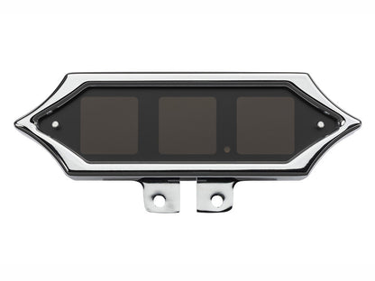 Handlebar Mounted Spike Speedometer/Tachometer - Chrome. Fits Big Twin and Sportster 1936-2003 and V-Rod 2002-2006.