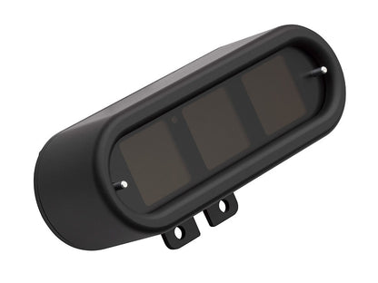 Handlebar Mounted Oval Speedometer/Tachometer - Black. Fits Softail 2004-2010, Dyna 2004-2011, Sportster 2004-2013.