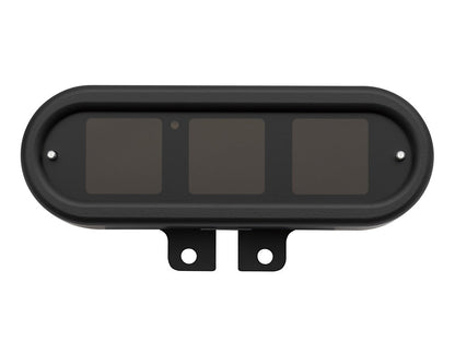 Handlebar Mounted Oval Speedometer/Tachometer - Black. Fits Softail 2004-2010, Dyna 2004-2011, Sportster 2004-2013.