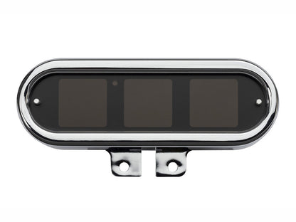 Handlebar Mounted Oval Speedometer/Tachometer - Chrome. Fits Big Twin and Sportster 1936-2003 and V-Rod 2002-2006.