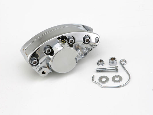 Front Brake Caliper - Chrome. Fits Big Twin 1972-1984.