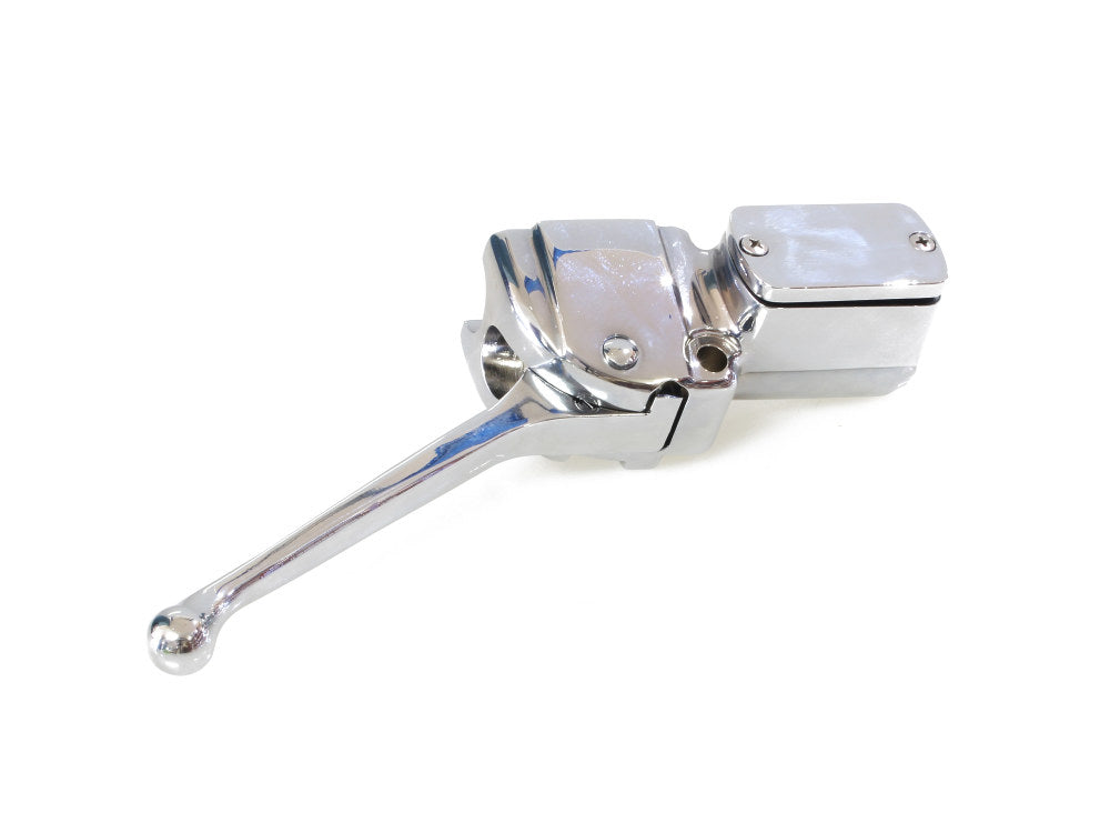 Front Brake Master Cylinder - Chrome. Fits Big Twin & Sportster 1972-1981.
