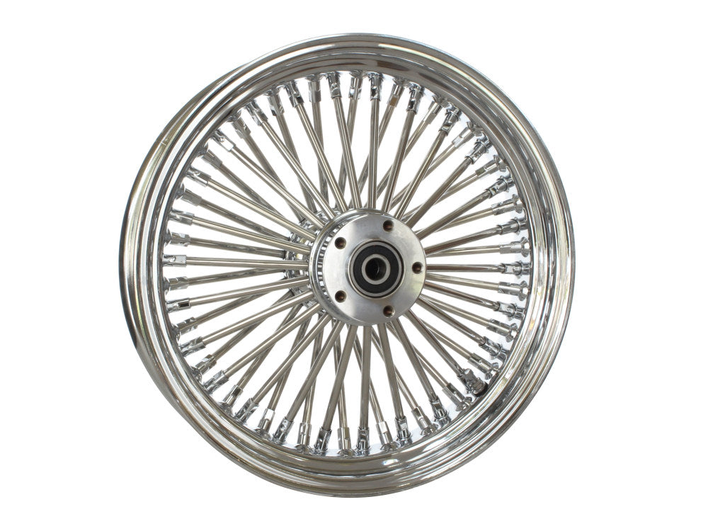 16in. x 3.5in. Mammoth Fat Spoke Rear Wheel - Chrome. Fits Softail 2000-2007, Dyna 2000-2005, Sportster 2000-2004 & Touring 2000-2001.