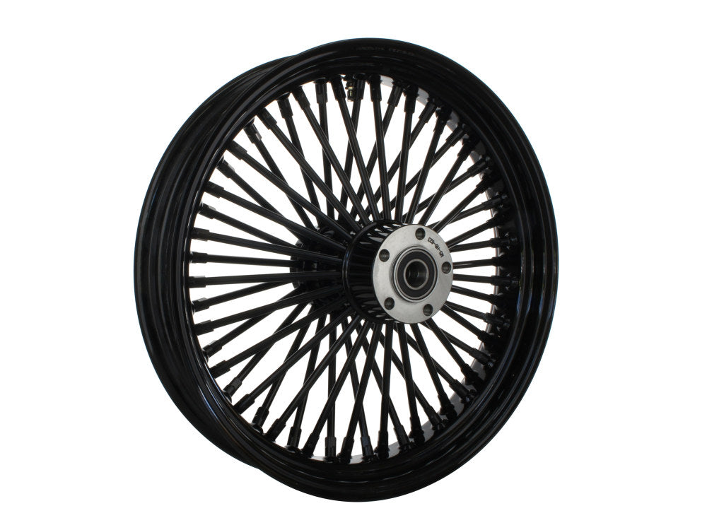 18in. x 3.5in. Mammoth Fat Spoke Rear Wheel - Gloss Black. Fits Softail 2011up.